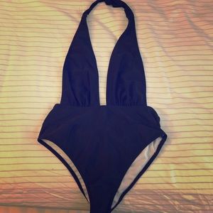 Black One piece bathing suit